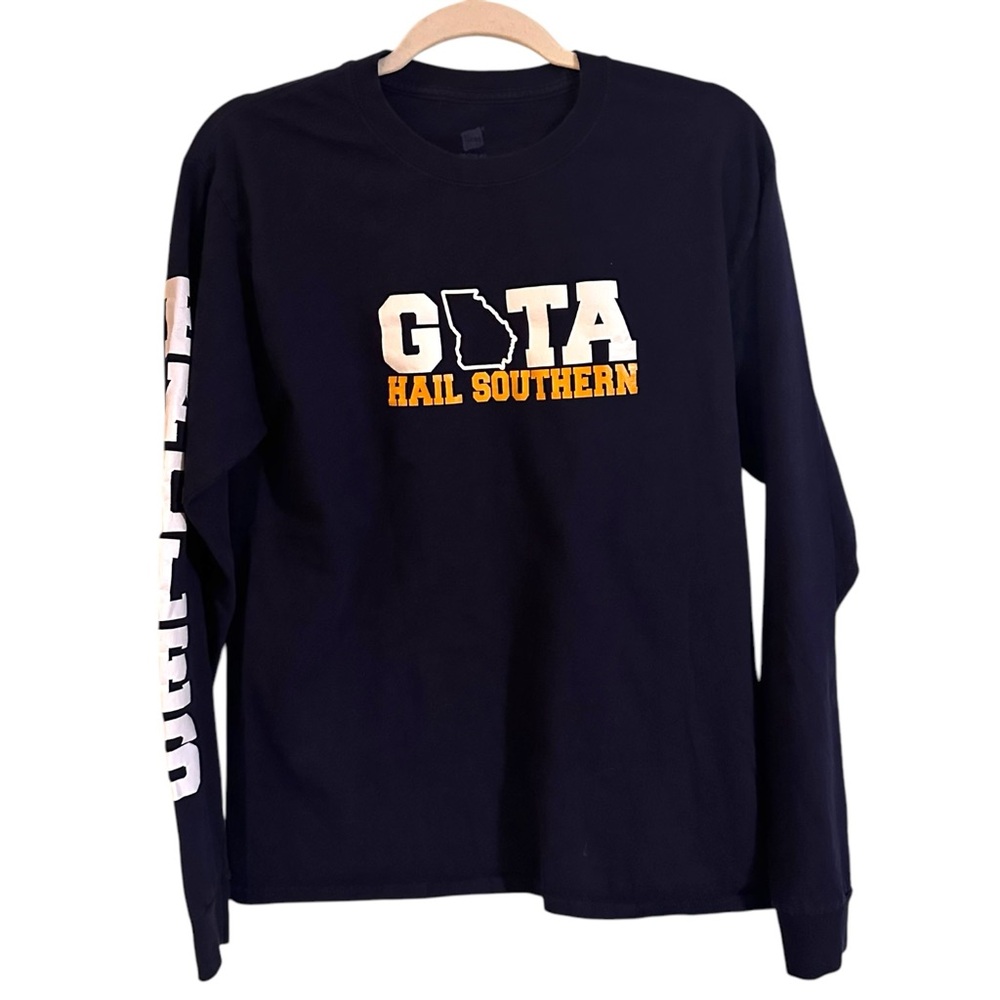 Navy GATA long sleeve Georgia Southern University Tee Unisex Medium